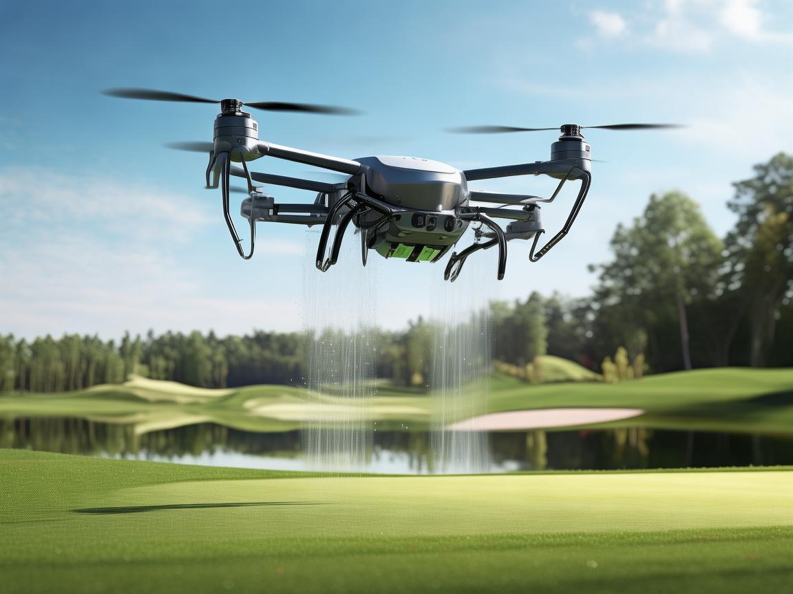 无人机植保技术助力高尔夫球场发球台养护