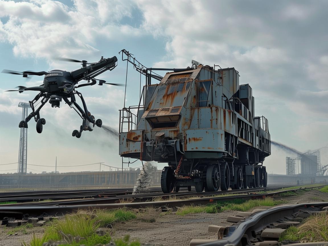 无人机植保技术助力铁路救援起重机维护