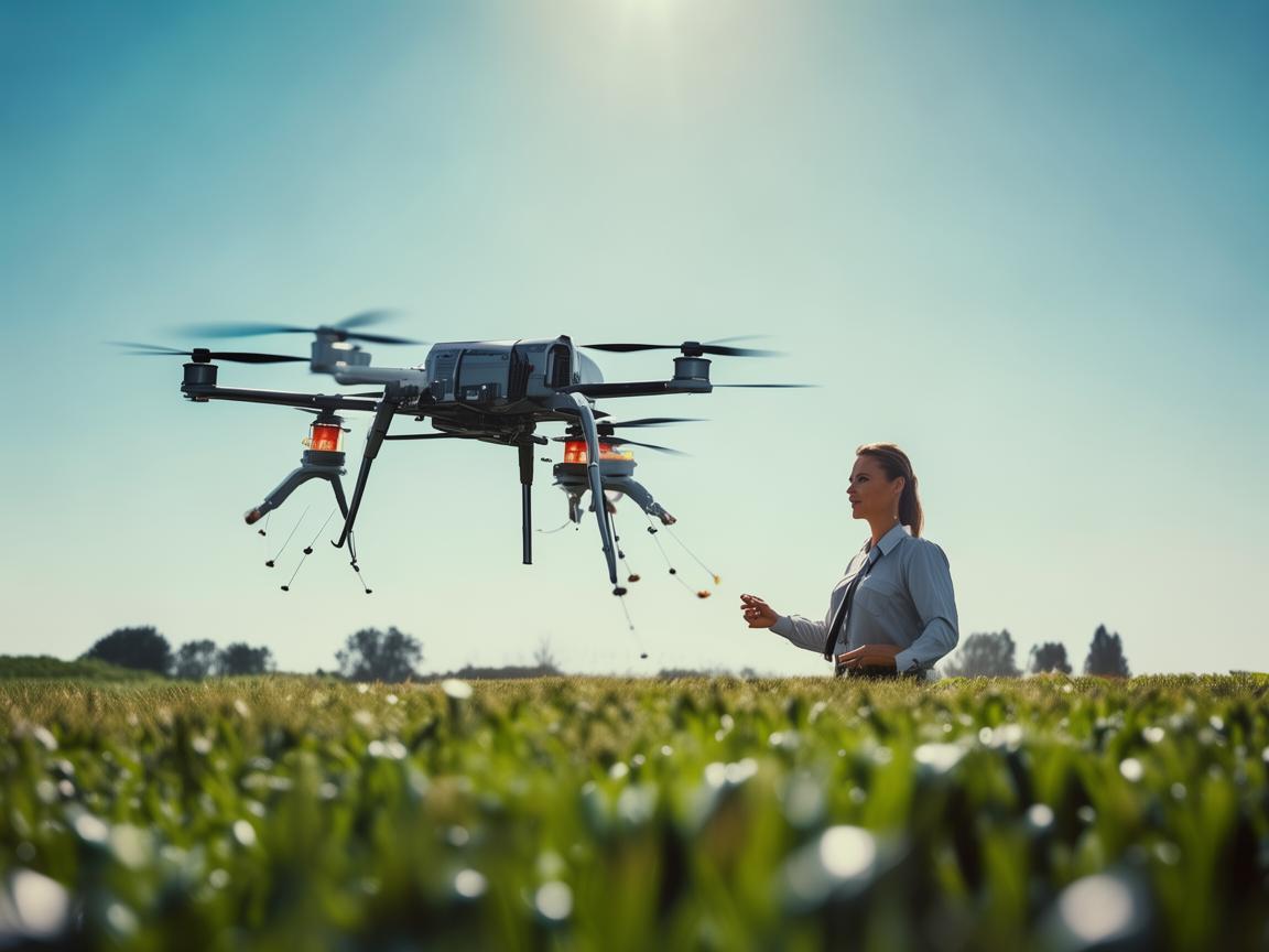 店员助力无人机植保技术推广