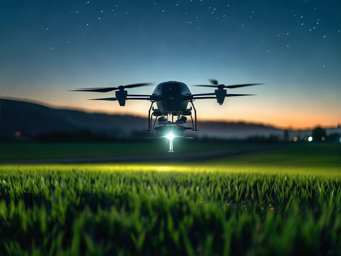夜幕下的无人机植保新探索