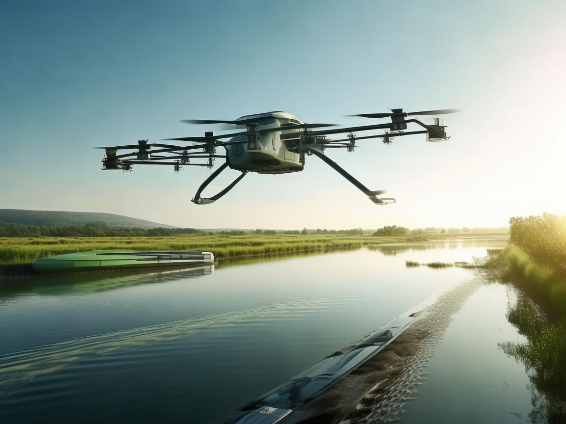 无人机植保助力水上巴士航线绿色守护