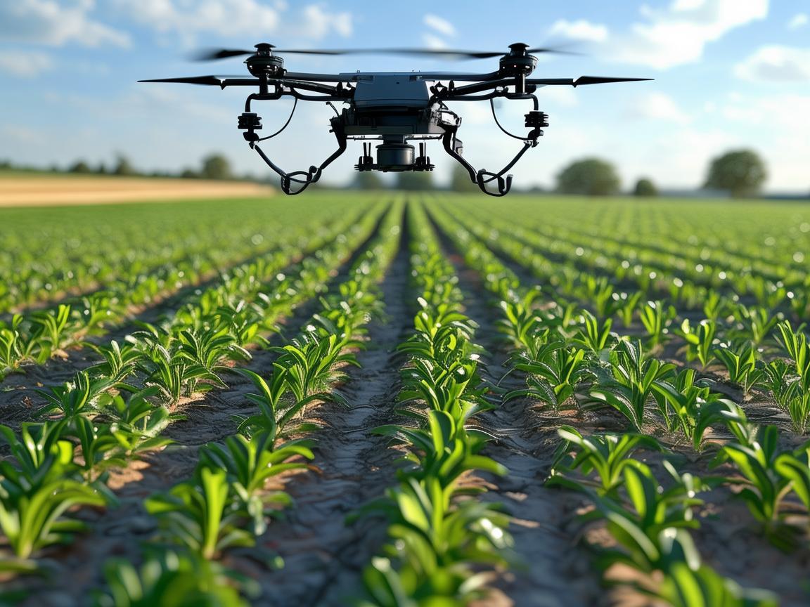 无人机植保助力花生高效种植